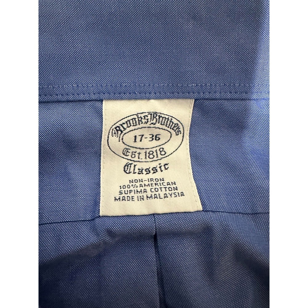 Brooks Brothers Classic Fit Men's 17-36 Long Sleeve Shirt - Picture 4 of 6